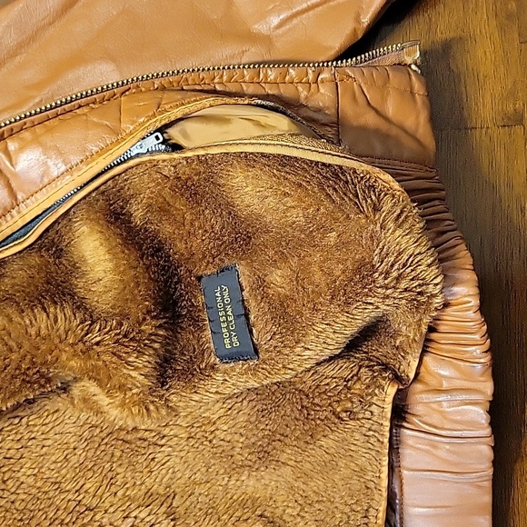 *VINTAGE* 1970s Genuine Leather Bomber Jacket •The Leather Shop by Sears - Picture 6 of 11